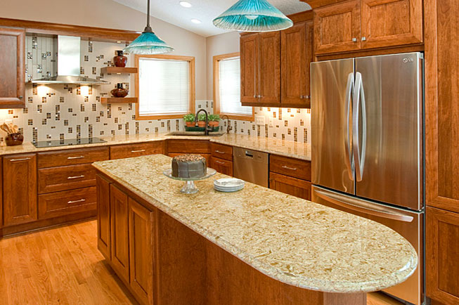 Cherry Wood Cabinets Installed, Cherry Wood Cabinets Kitchen