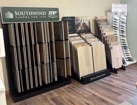 Affordable kitchen and bath showroom - flooring samples