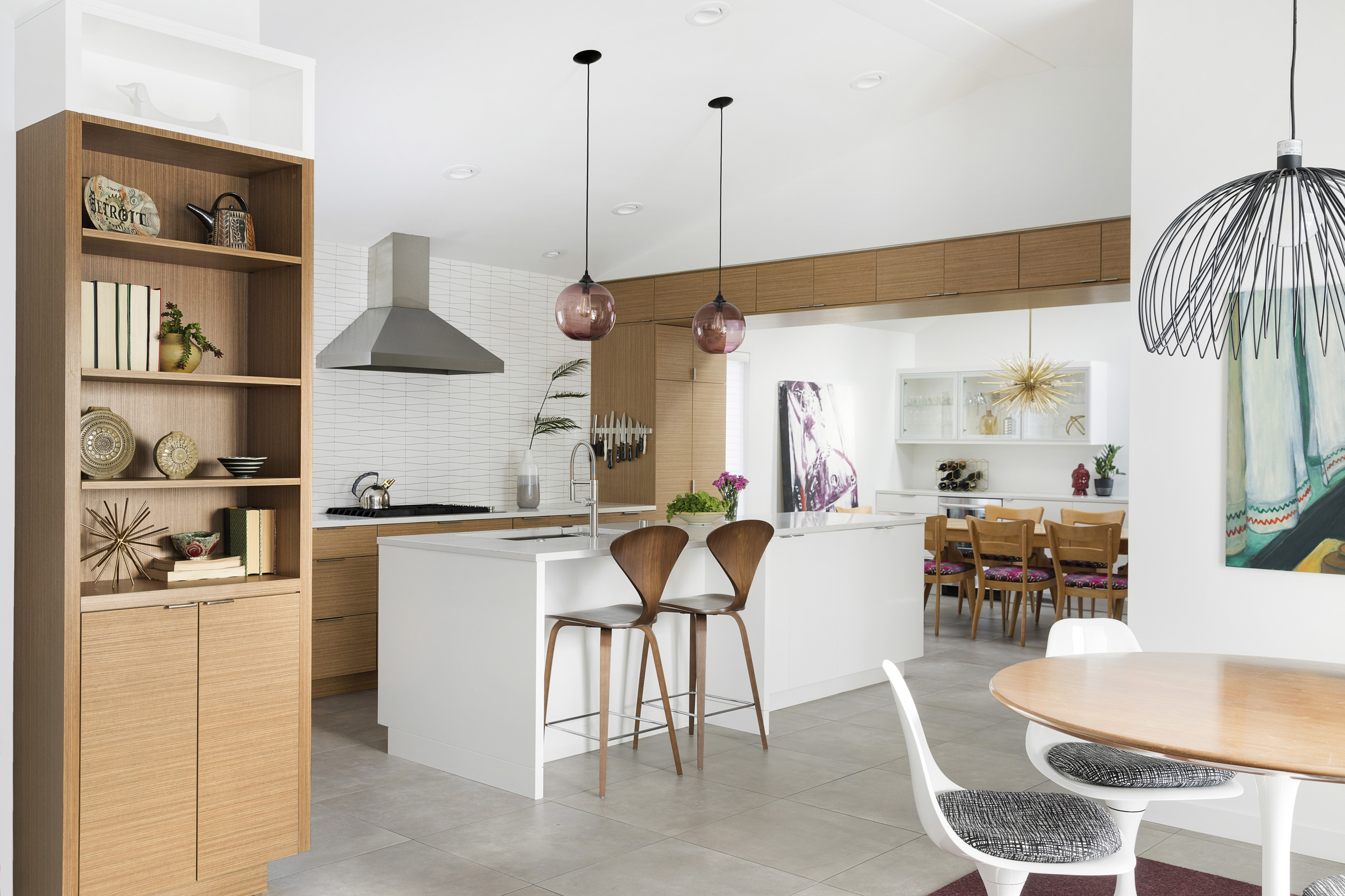 Kitchen remodel with island seating